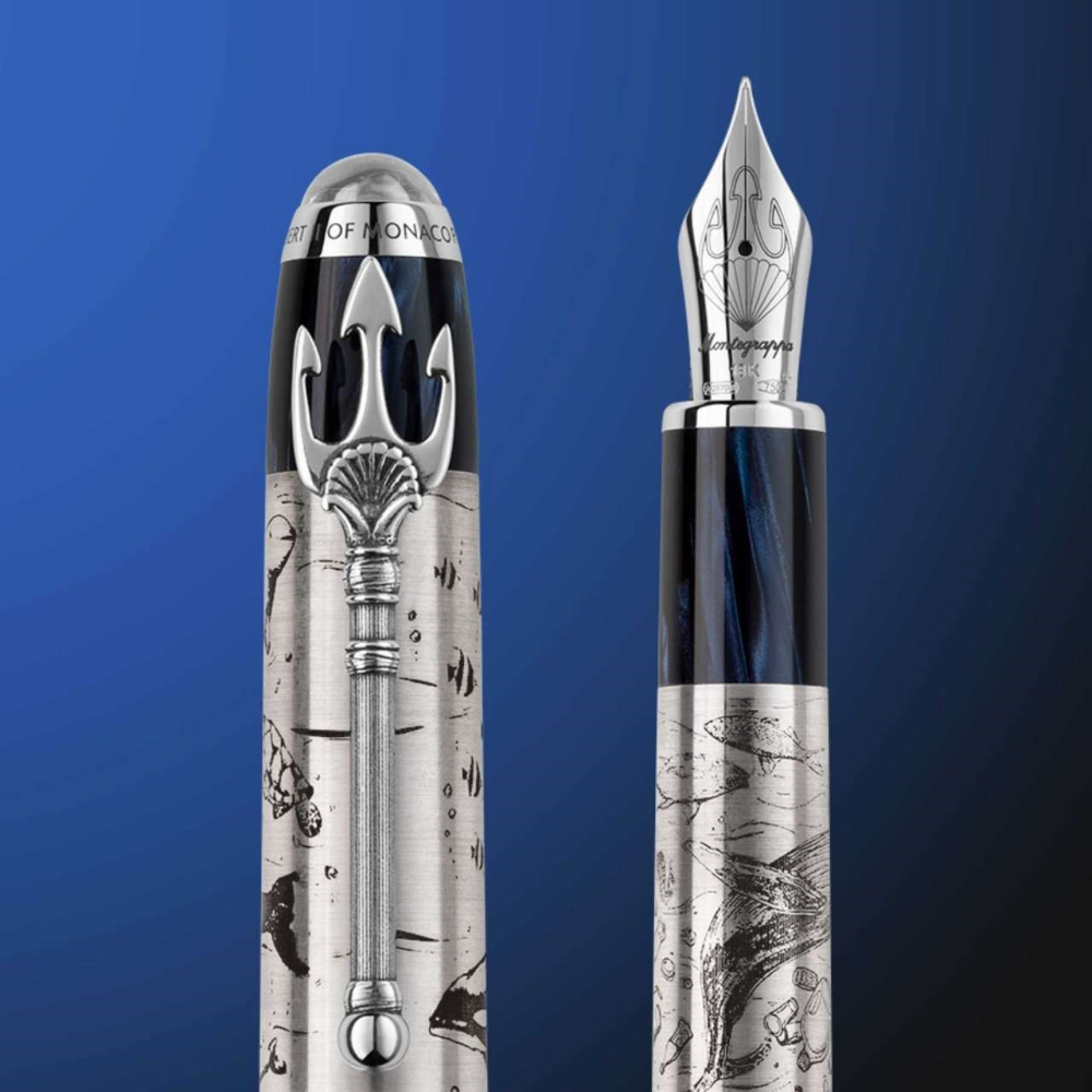 Montegrappa Prince Albert II of Monaco Foundation: Ocean Collection Fountain Pen Montegrappa Prince Albert II of Monaco Foundation: Ocean Collection Fountain Pen