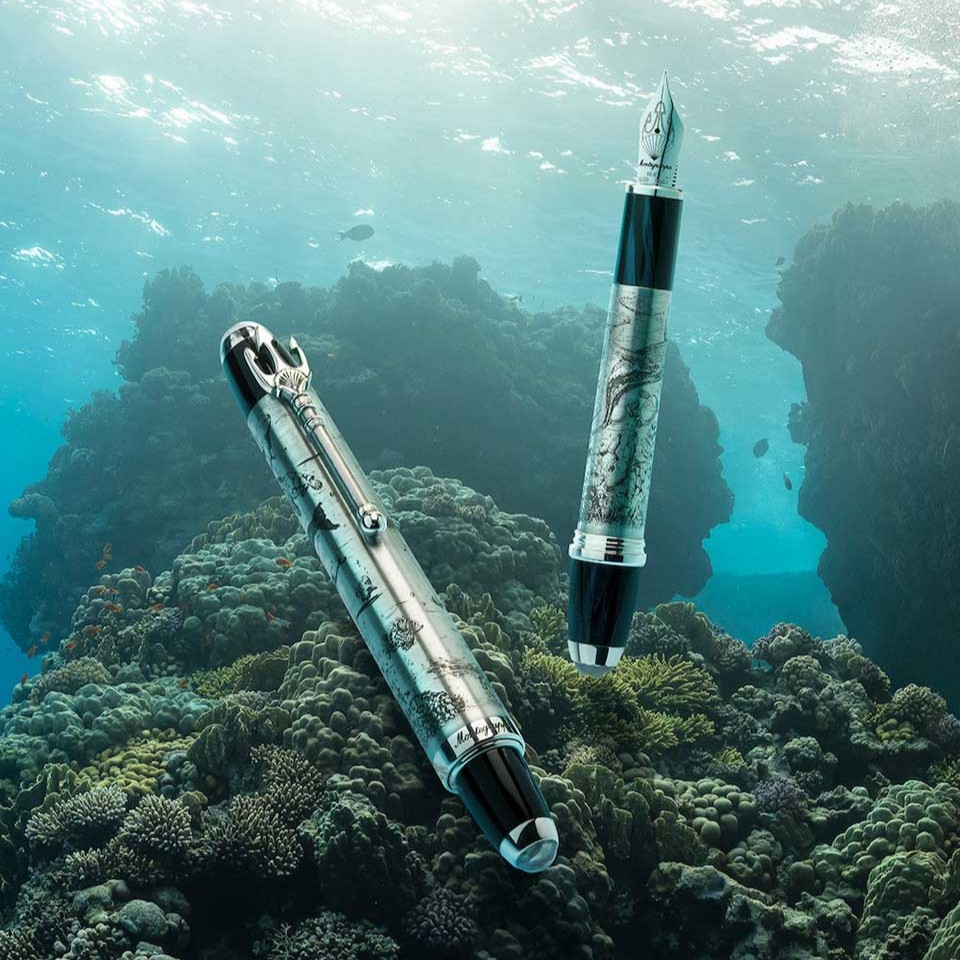 Montegrappa Prince Albert II of Monaco Foundation: Ocean Collection Fountain Pen Montegrappa Prince Albert II of Monaco Foundation: Ocean Collection Fountain Pen