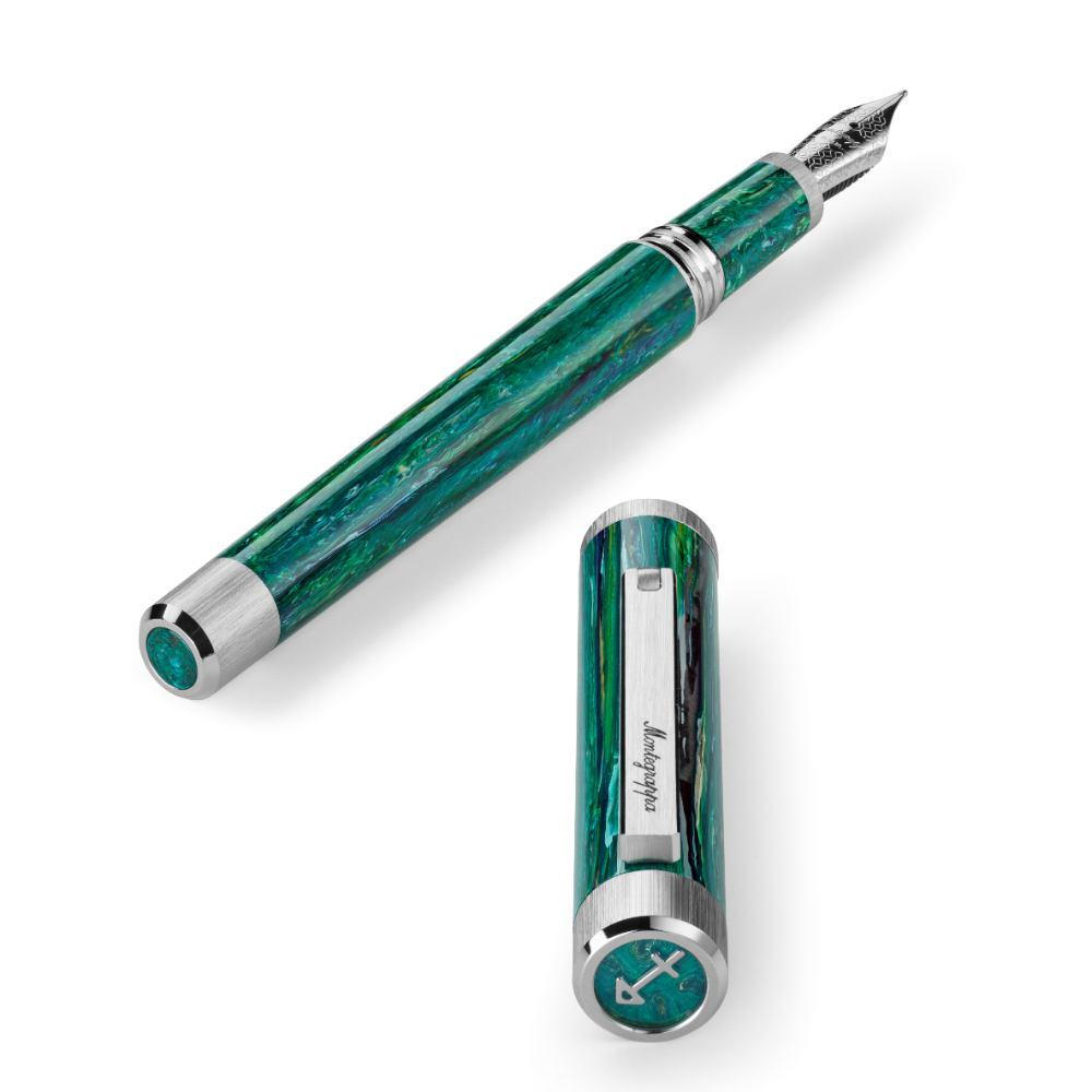 Montegrappa Zero Zodiac Sagittarius Palladium Fountain Pen