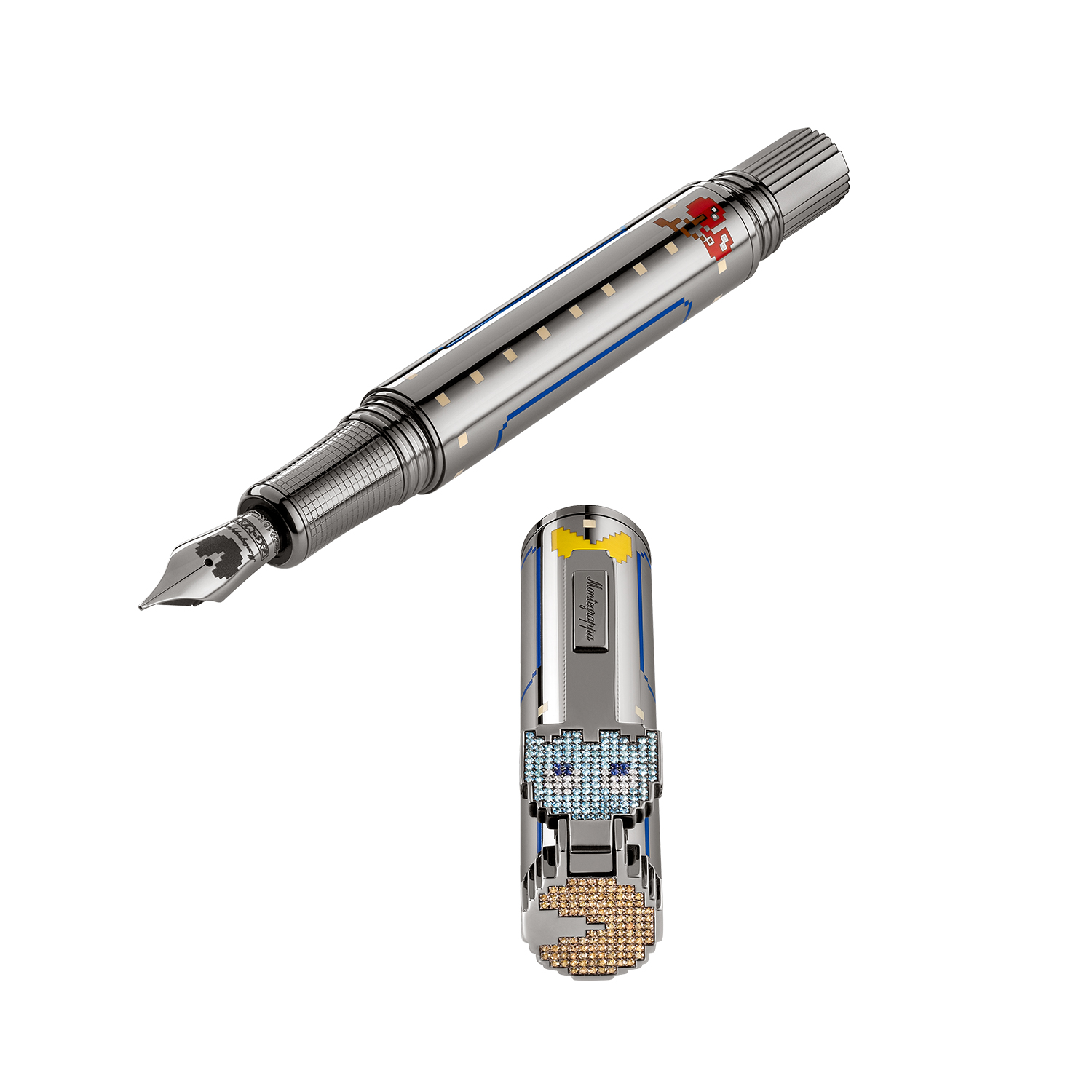 Montegrappa Pac-Man Limited Edition Caneta de Tinta Permanente