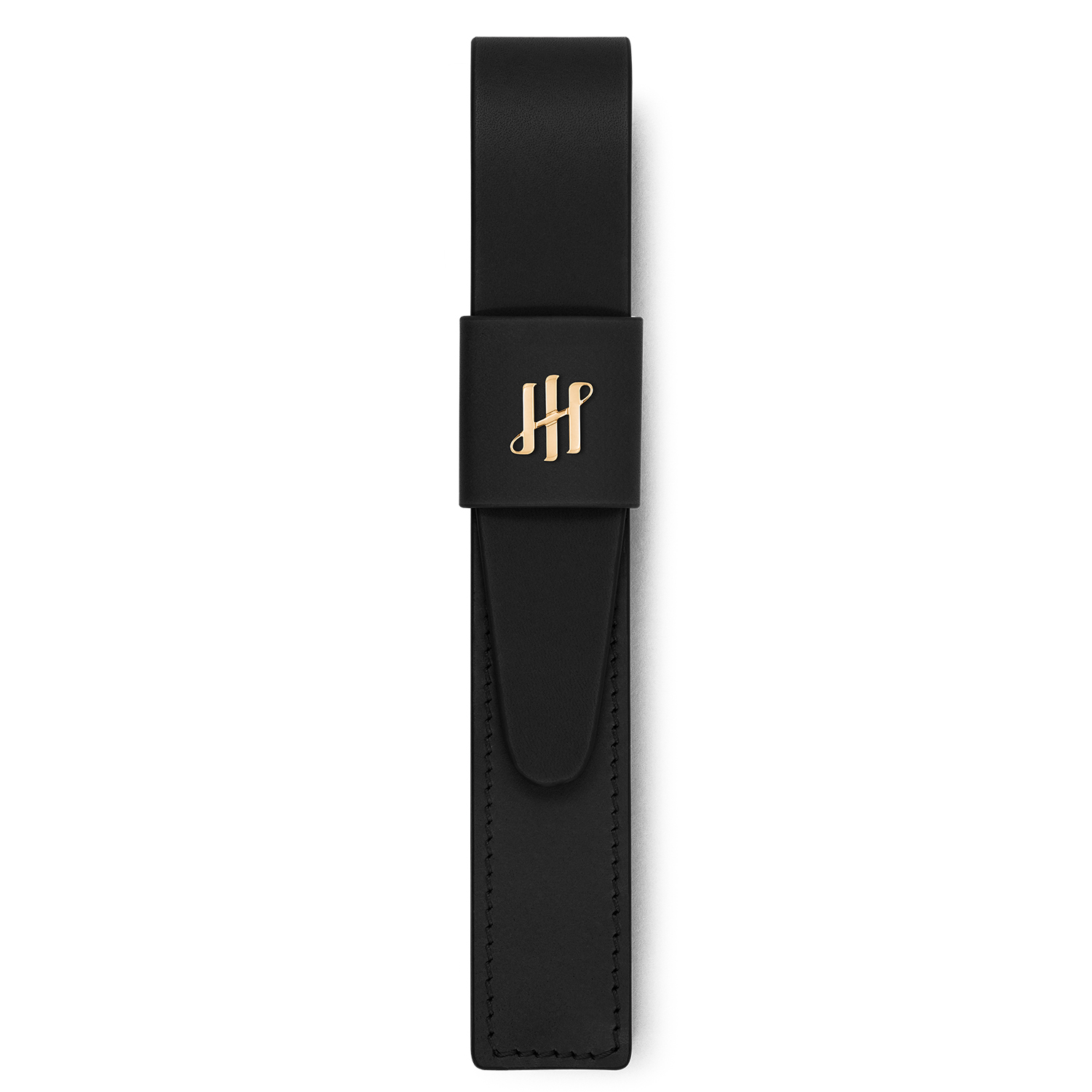 Montegrappa Pen Pouch Series Black GT Lederen Penetui (1-delig)