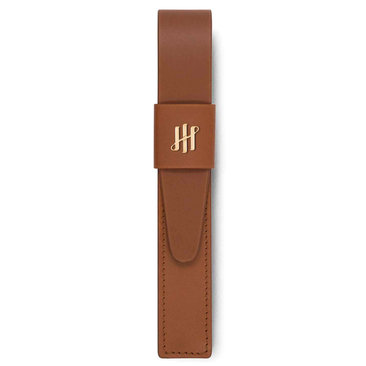Montegrappa Pen Pouch Series Brown GT Lederen Penetui (1-delig)