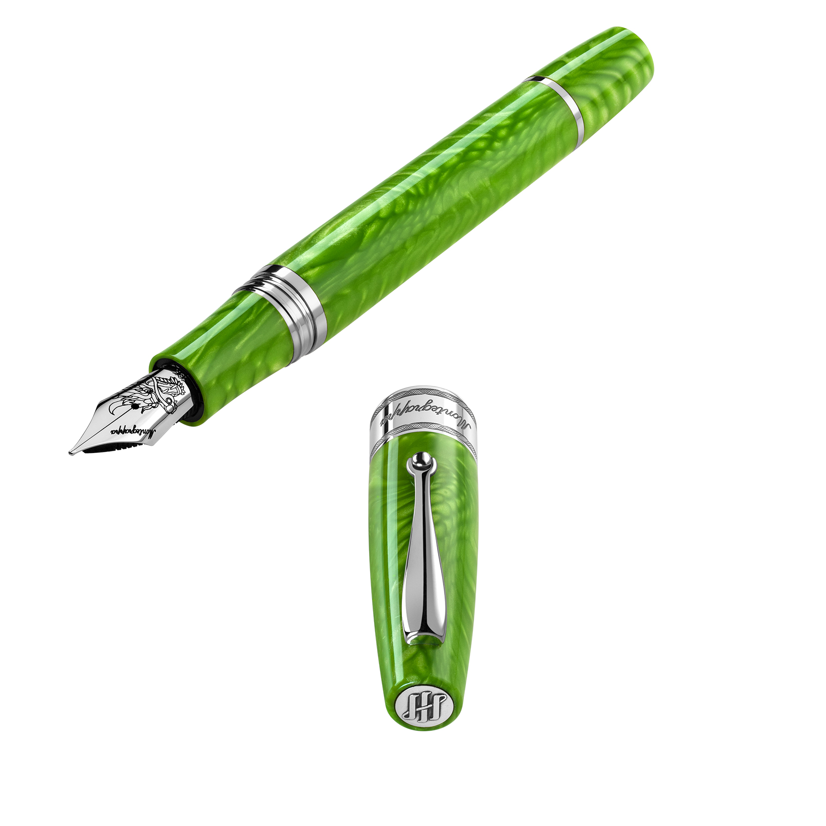 Montegrappa Regal Year Of The Dragon Mamba Green LE Plumo Estilográfica