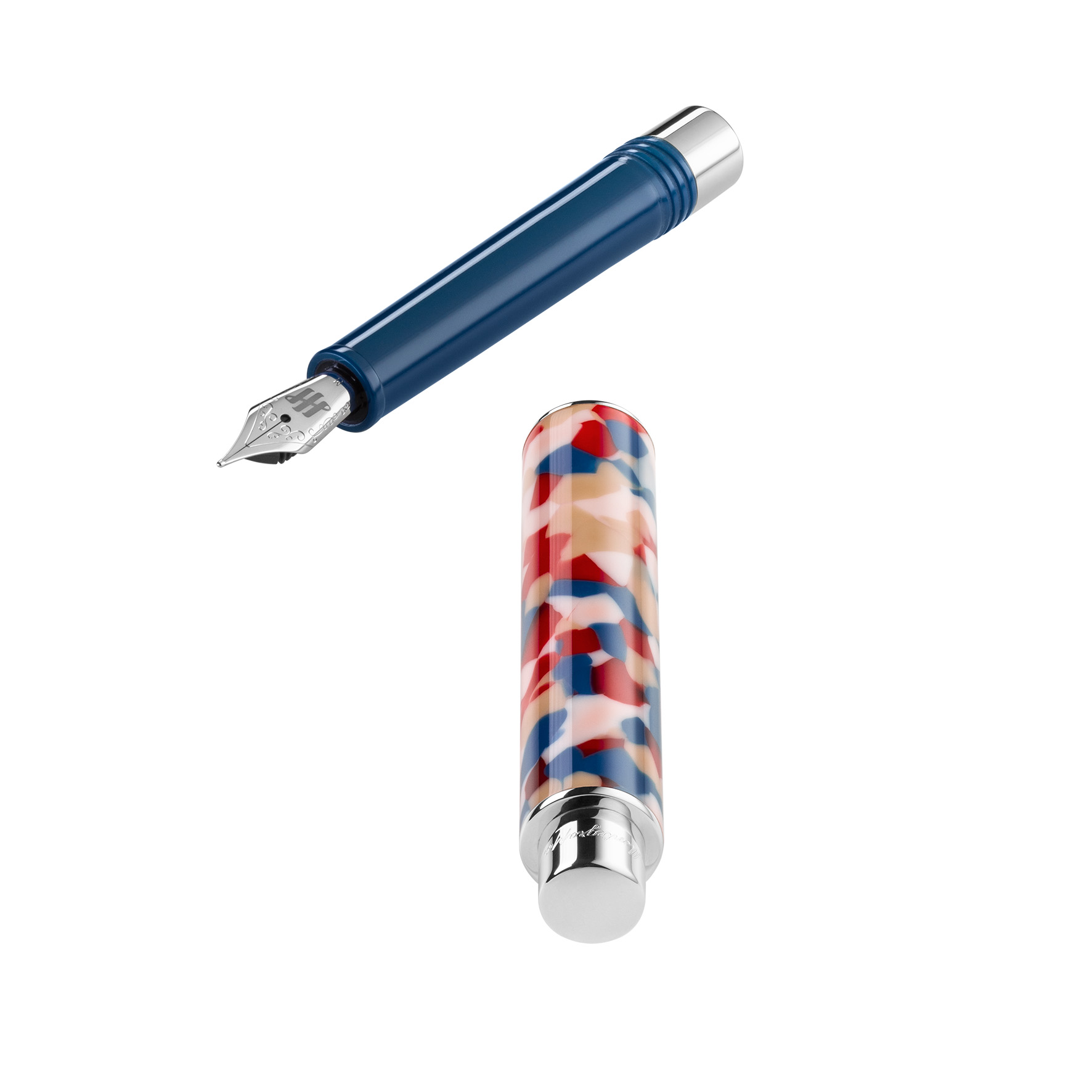 Montegrappa Armonia Füllfederhalter – Schwarz, Feder F (fein), Aus Harz & Palladium