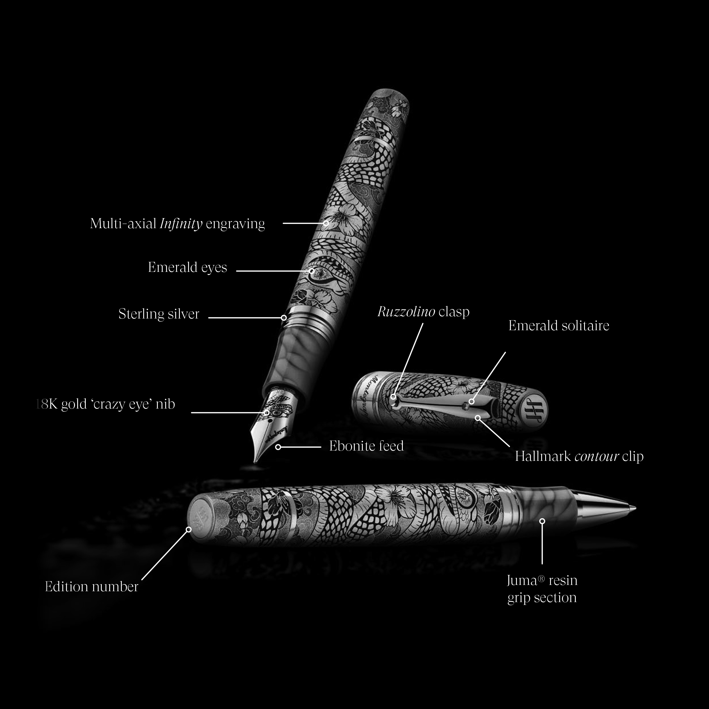 Montegrappa Year of the Snake Limited Edition Rollerball Montegrappa Year of the Snake Limited Edition Rollerball