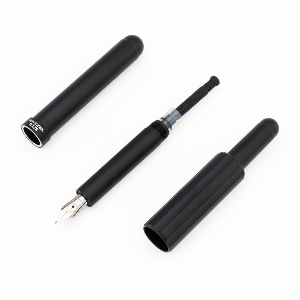 Monteverde Axis Matte Black Plumo Estilográfica