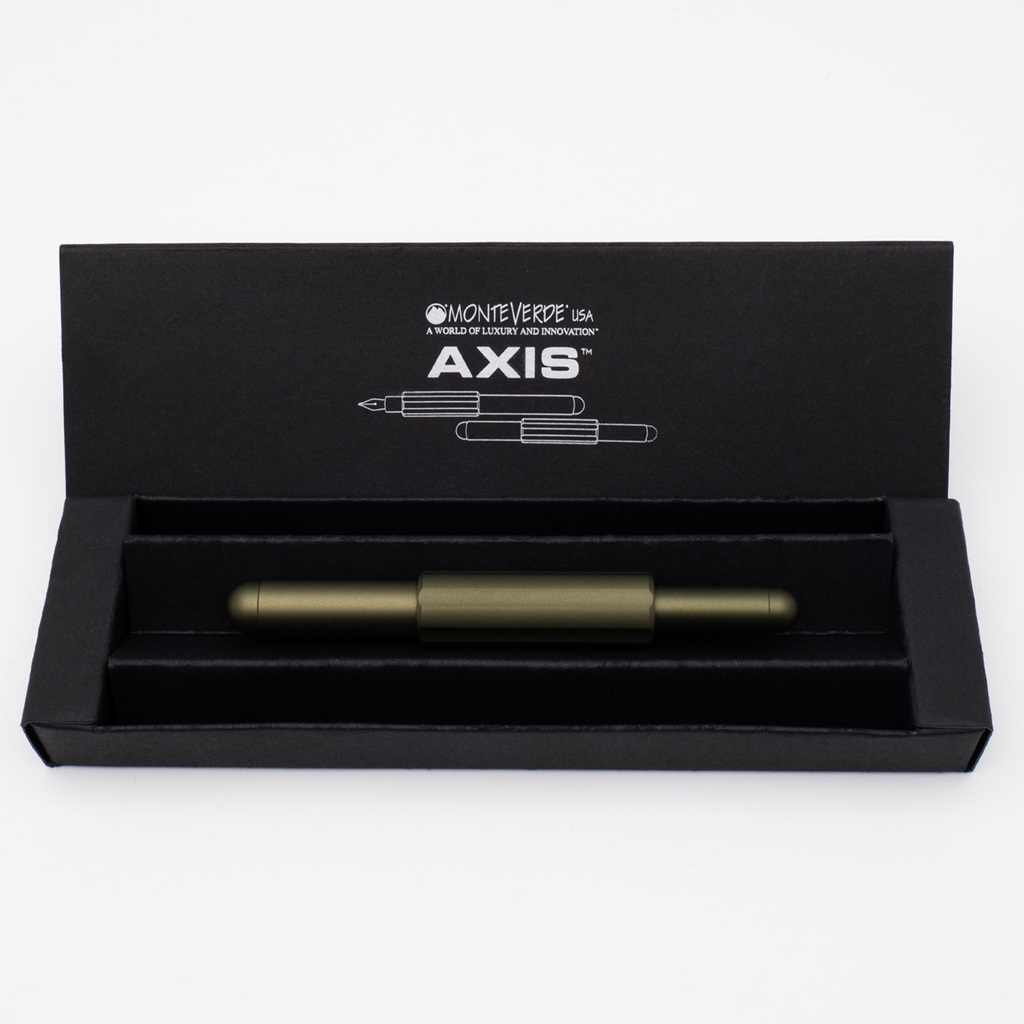 Monteverde Axis Matte Olive Green Caneta de Tinta Permanente