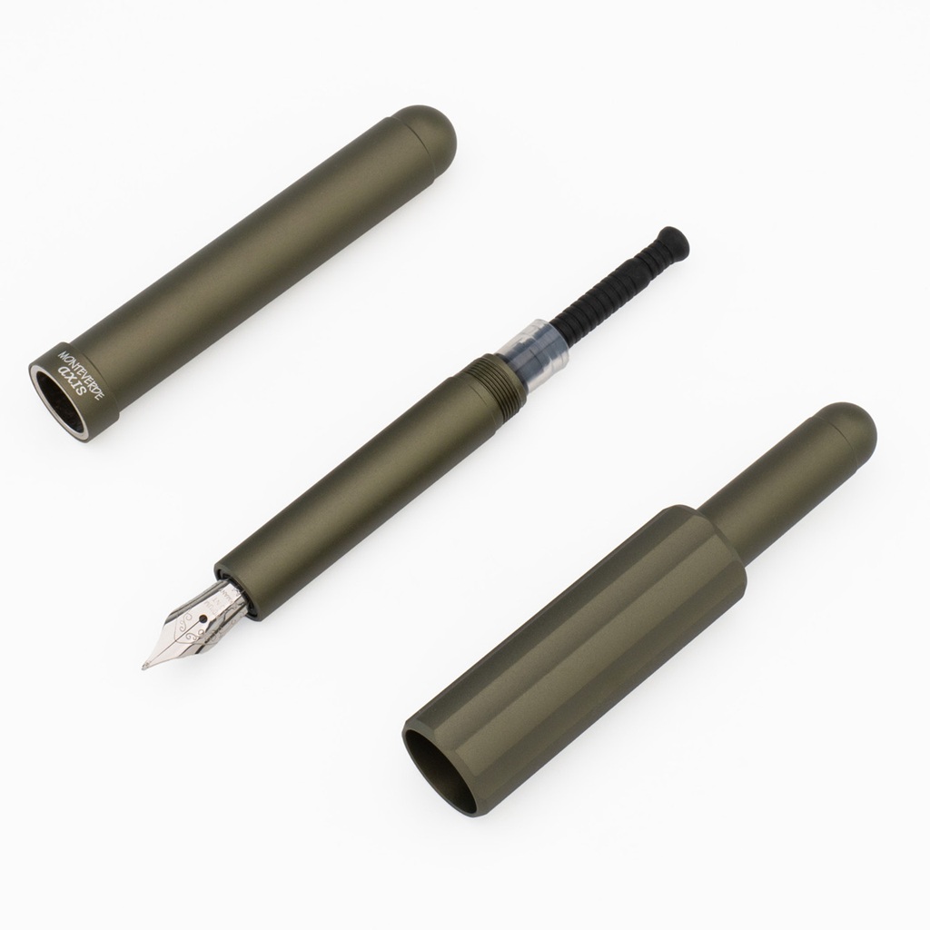 Monteverde Axis Matte Olive Green Caneta de Tinta Permanente