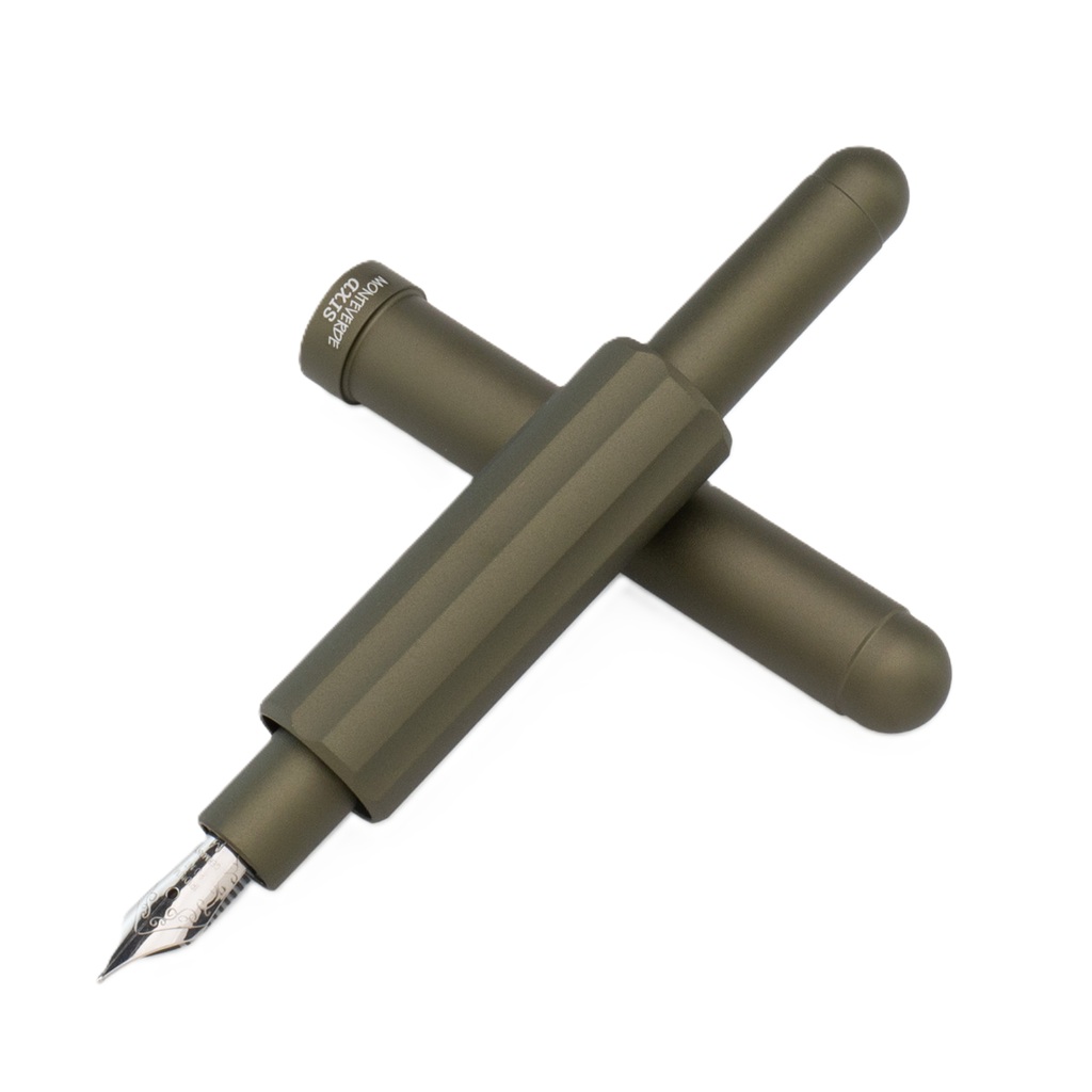 Monteverde Axis Matte Olive Green Caneta de Tinta Permanente