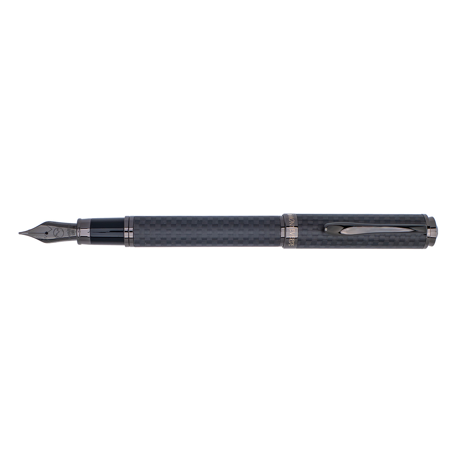 Monteverde Innova Matte Carbon Fiber Gunmetal Fountain Pen