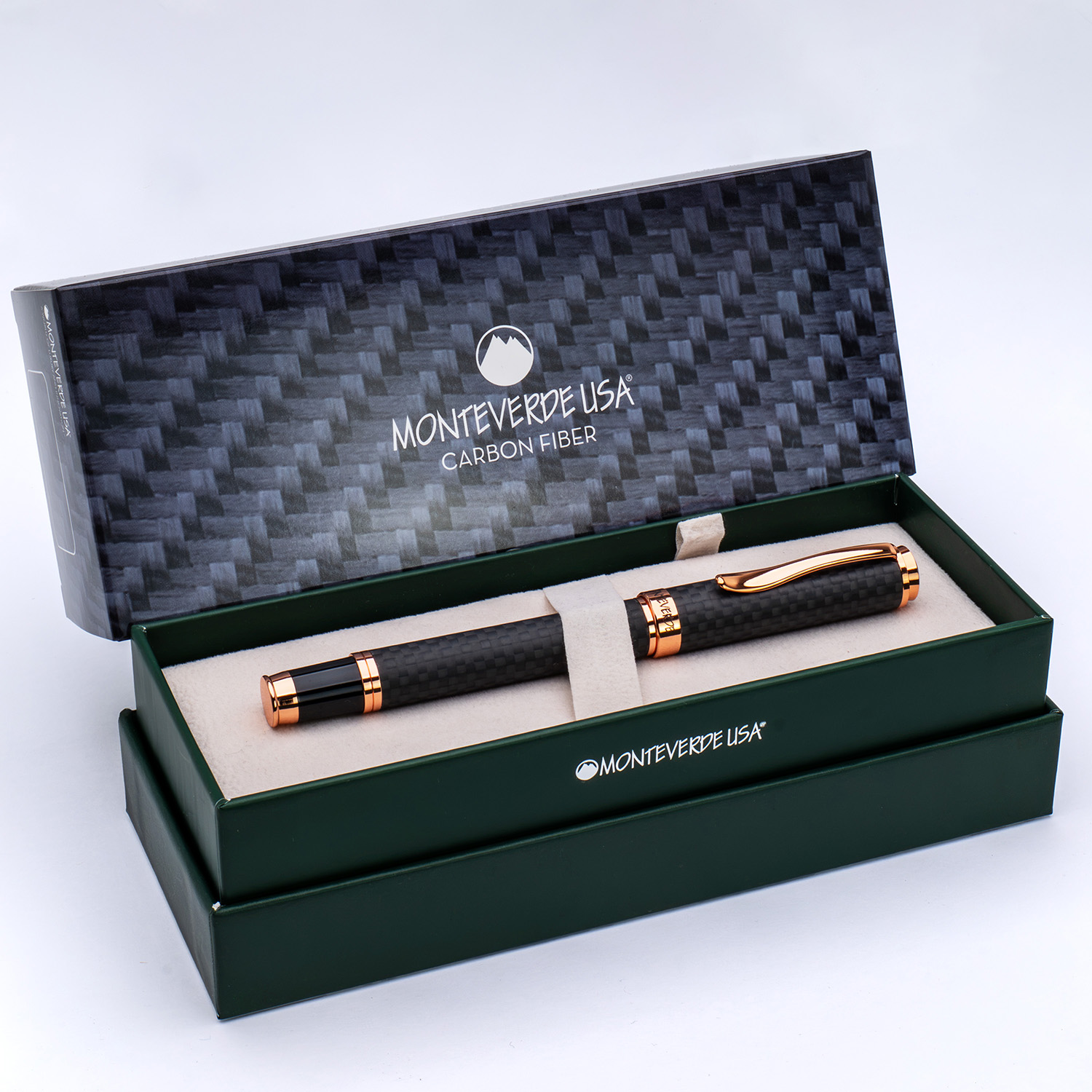 Monteverde Innova Matte Carbon Fiber Rose Gold Füllfederhalter
