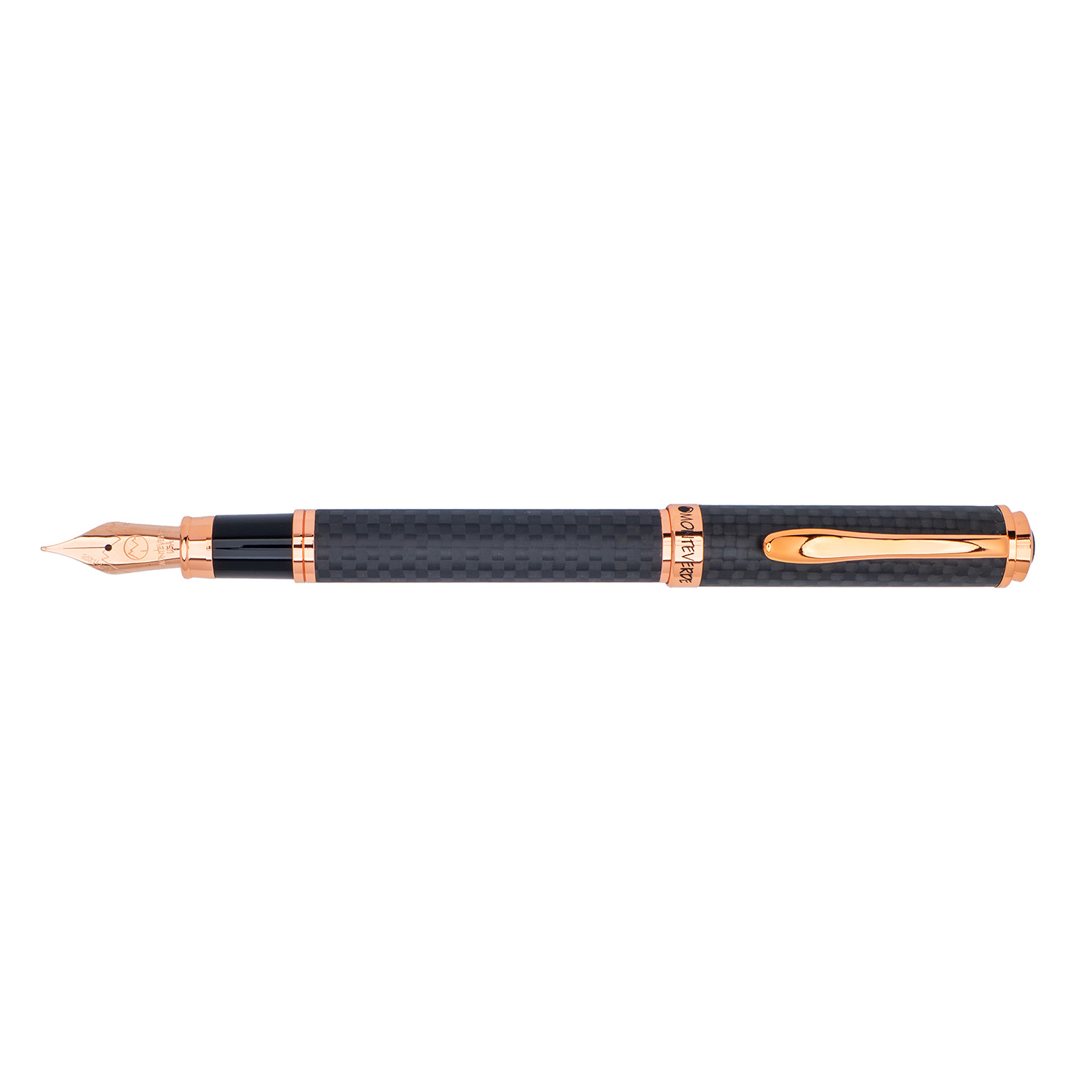Monteverde Innova Matte Carbon Fiber Rose Gold Füllfederhalter