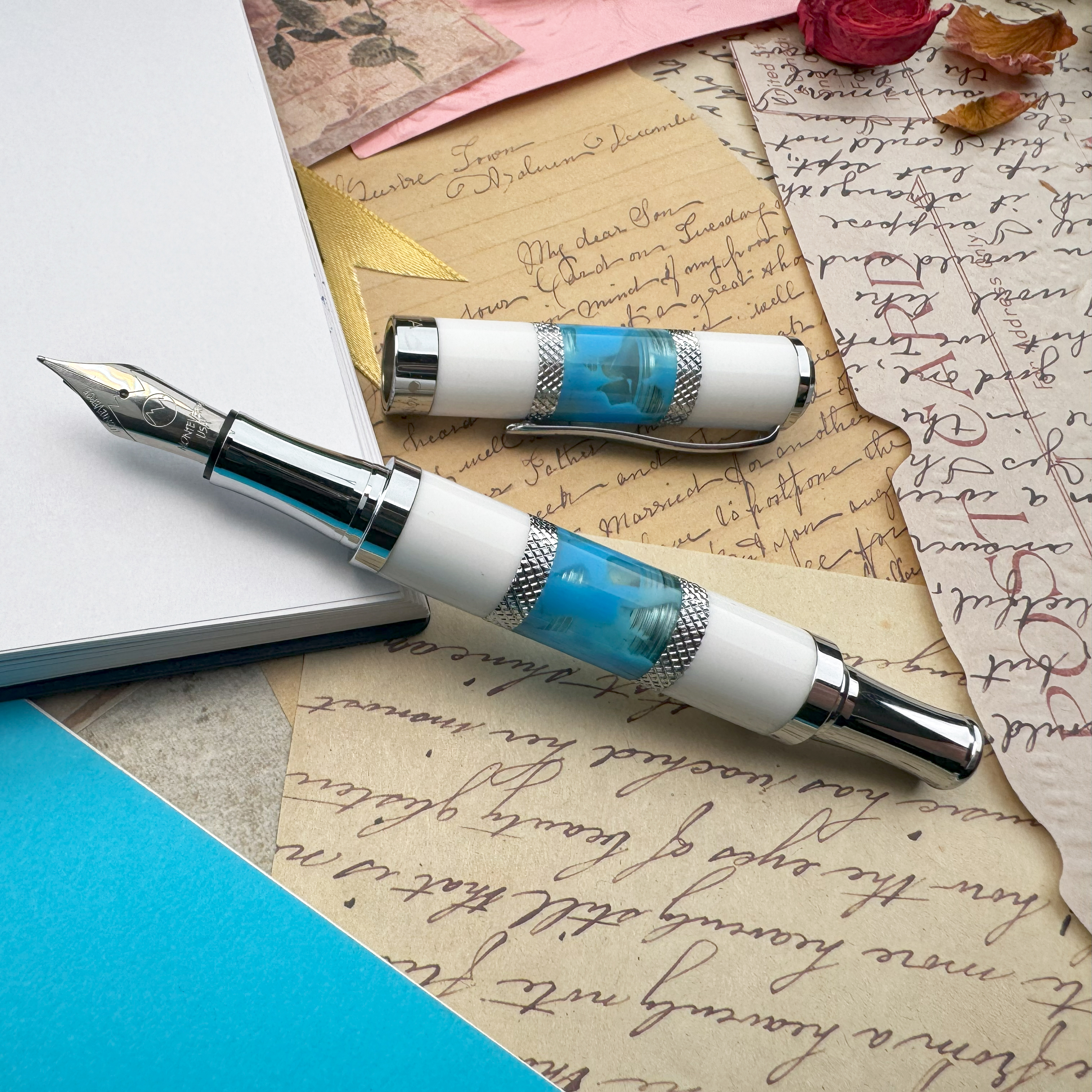 Monteverde Regatta Santorini Blue Fountain Pen Monteverde Regatta Santorini Blue Fountain Pen