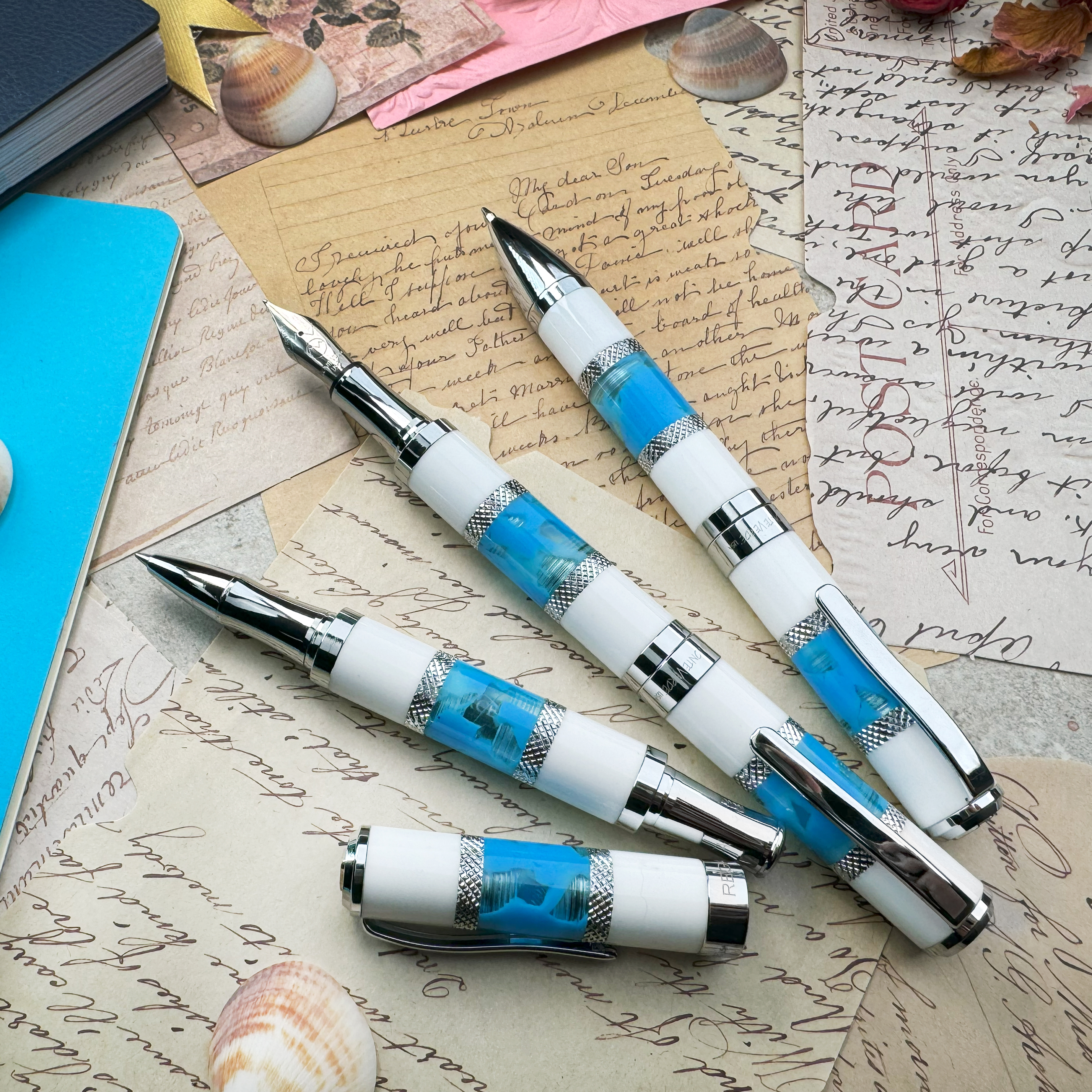 Monteverde Regatta Santorini Blue Fountain Pen Monteverde Regatta Santorini Blue Fountain Pen