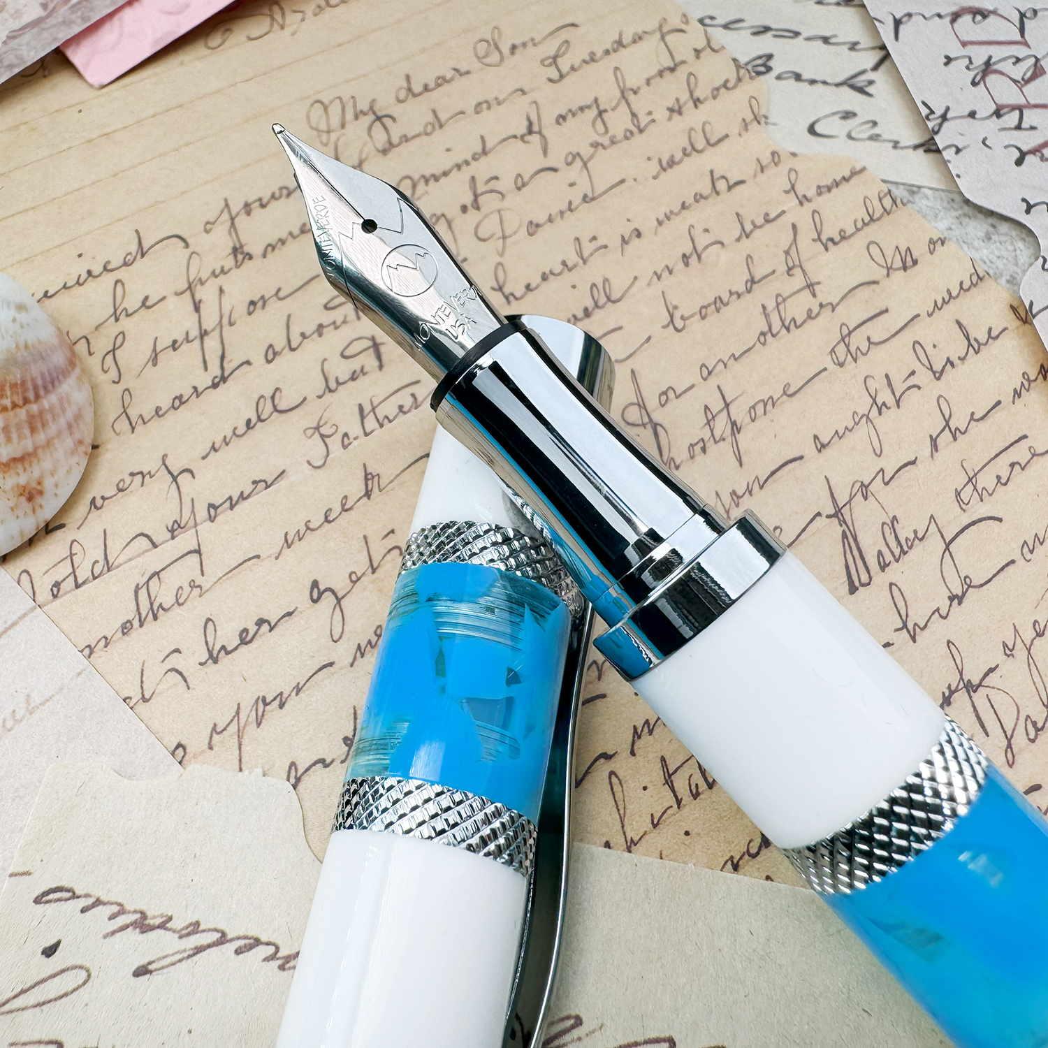 Monteverde Regatta Santorini Blue Fountain Pen Monteverde Regatta Santorini Blue Fountain Pen