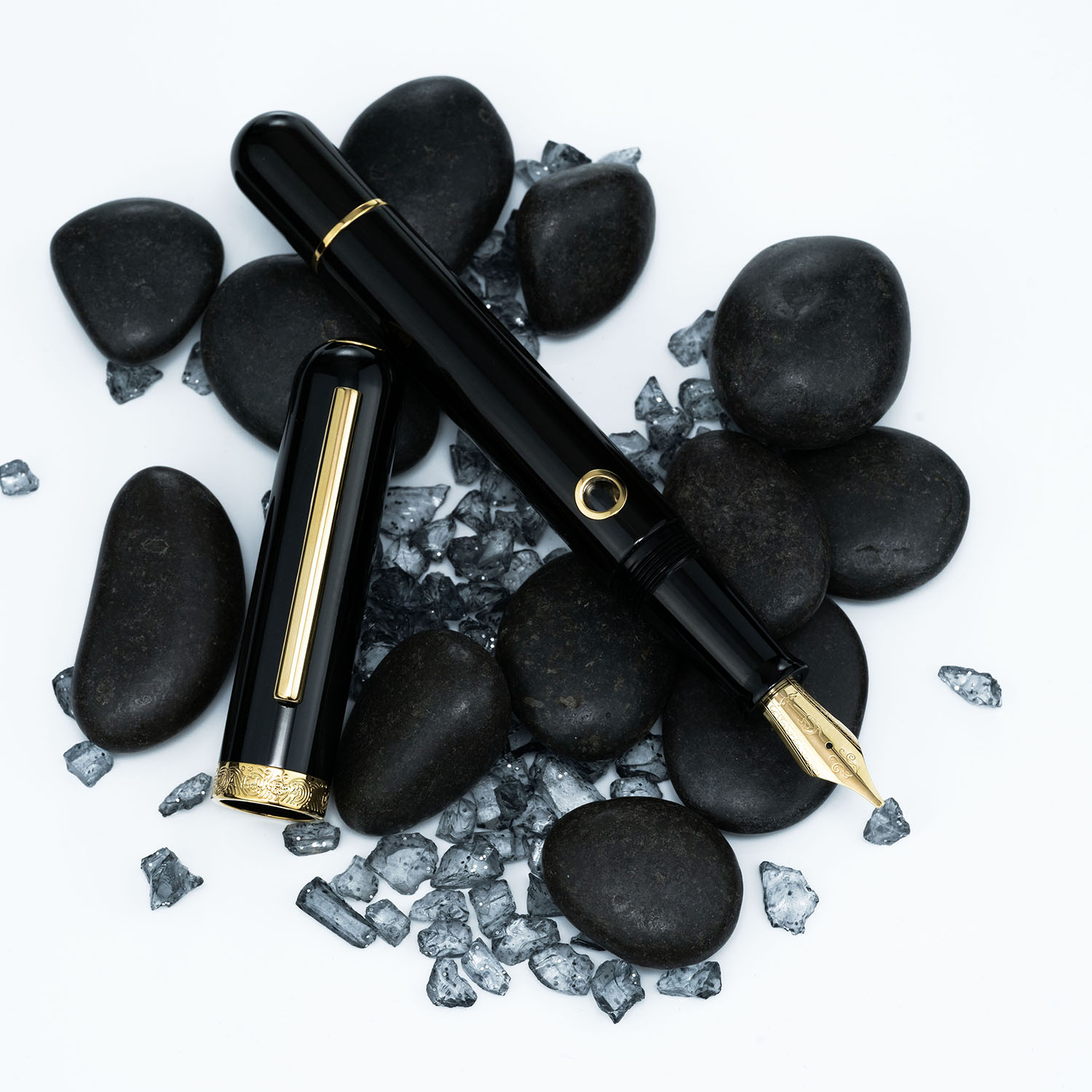 Nahvalur Nautilus Cephalopod Black GT Fountain Pen Nahvalur Nautilus Cephalopod Black GT Fountain Pen