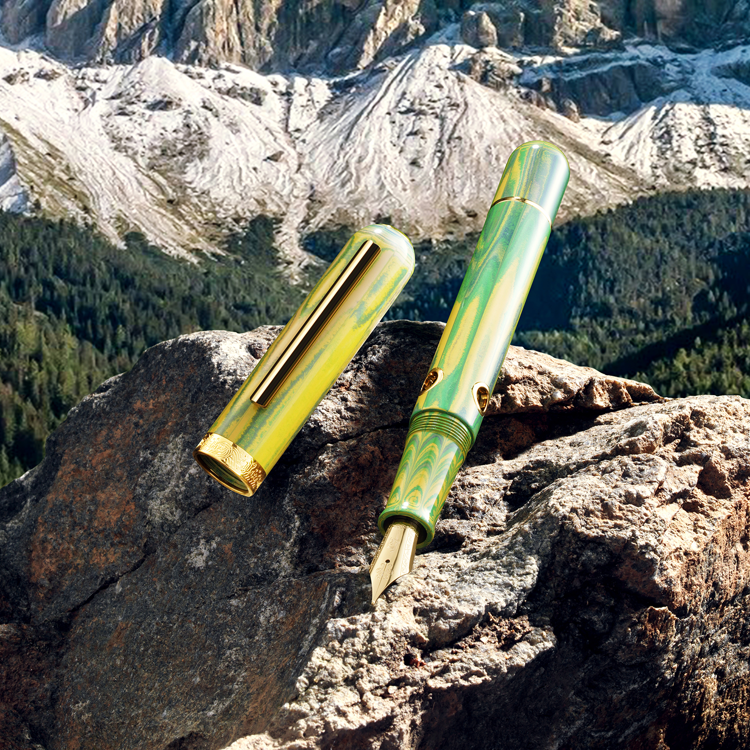 Nahvalur Nautilus Bronze Spring GT Fountain Pen