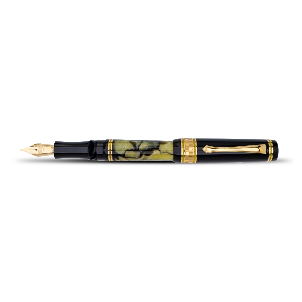 Nettuno 1911 Superba Jade Marbled Celluloid Fountain pen