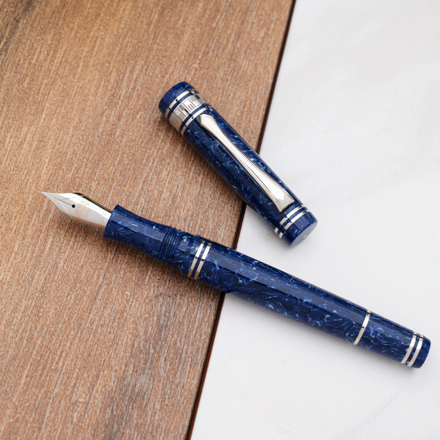 Nettuno 1911 Superba Sapphire Celluloid LE ST Vulpen
