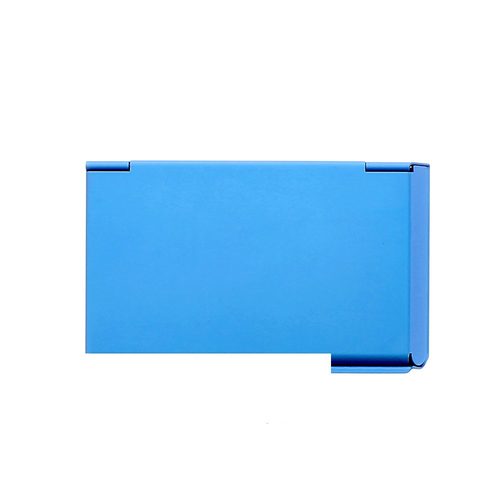 Buy Ögon Designs One Touch Blue Business Card Holder Ögon Designs One Touch Blue Business Card Holder