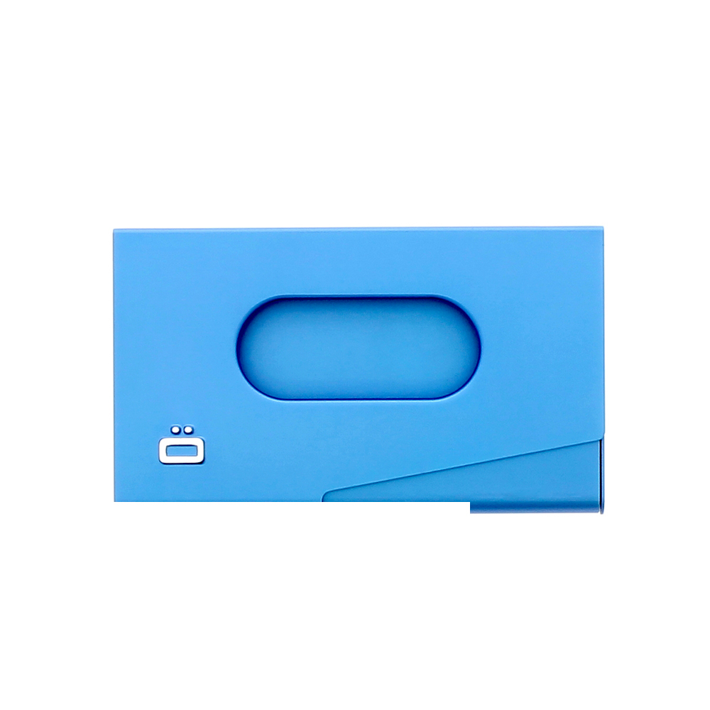 Buy Ögon Designs One Touch Blue Business Card Holder Ögon Designs One Touch Blue Business Card Holder