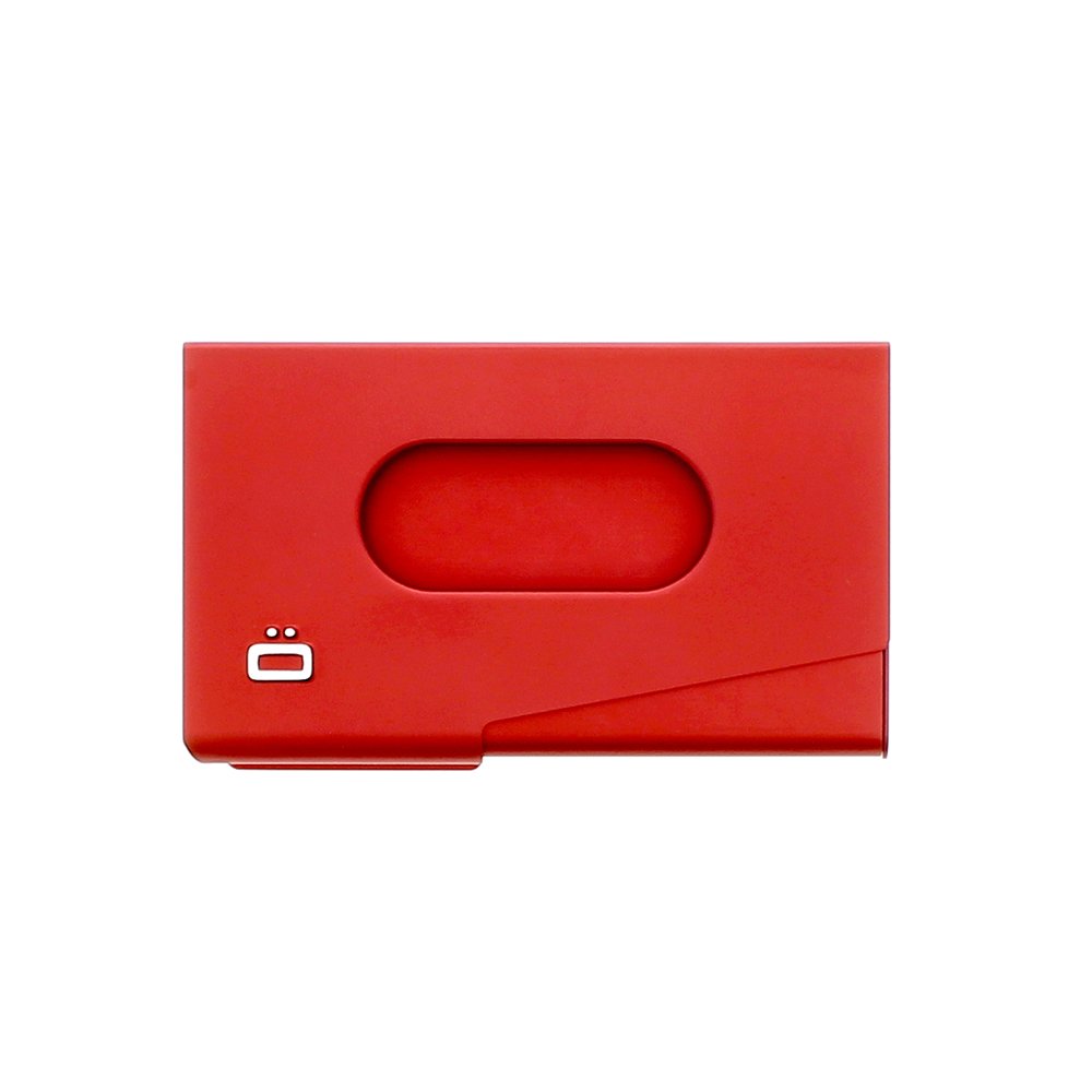 Buy Ögon Designs One Touch Red Business Card Holder Ögon Designs One Touch Red Business Card Holder