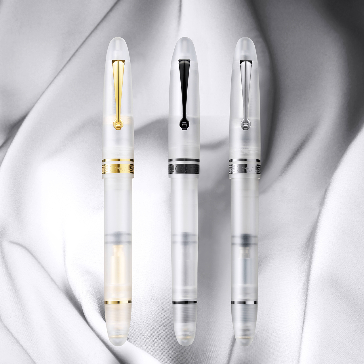 Omas Ogiva Frosted Demonstrator GT Pluma Estilográfica