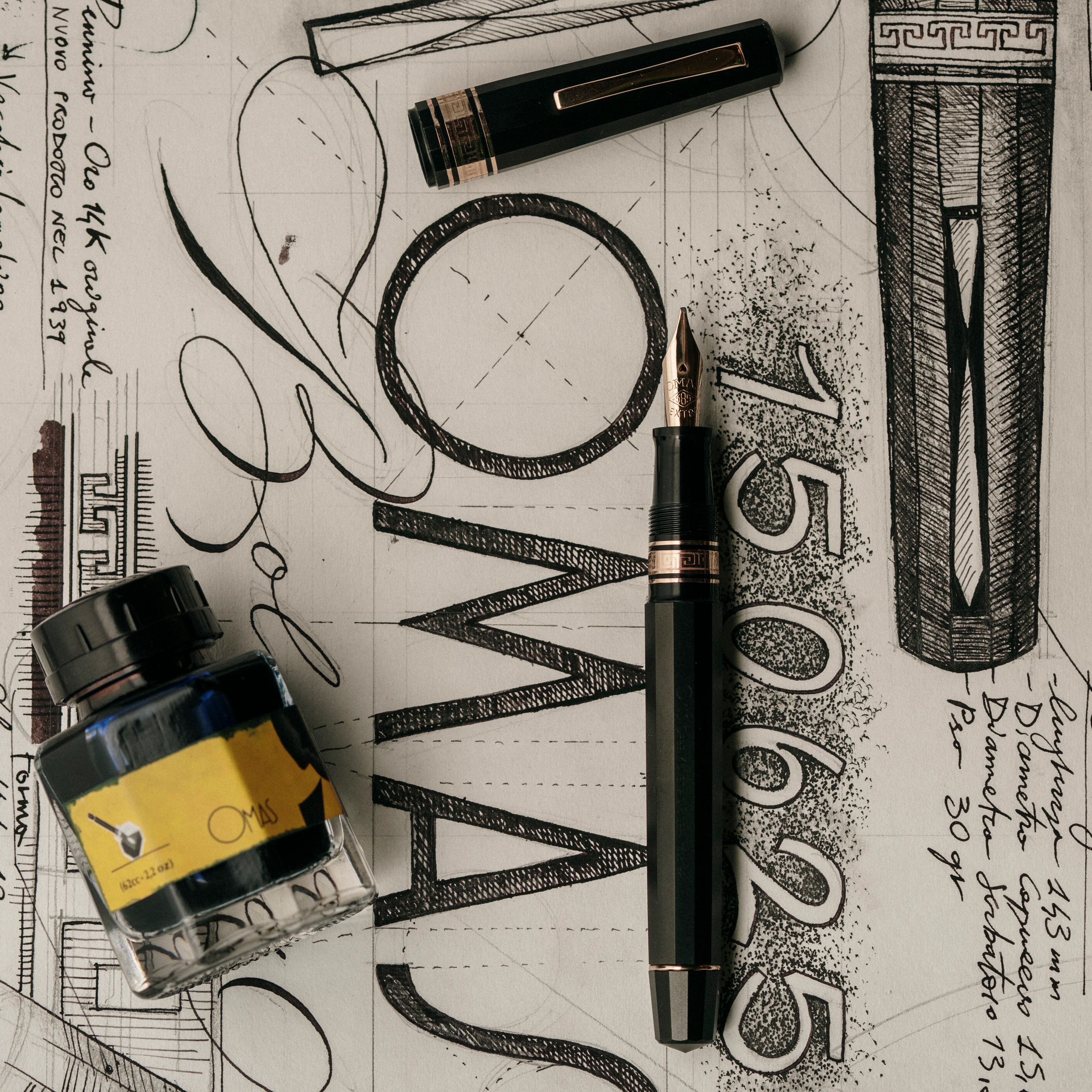Omas The Paragon 150625 GT Caneta de tinta permanente