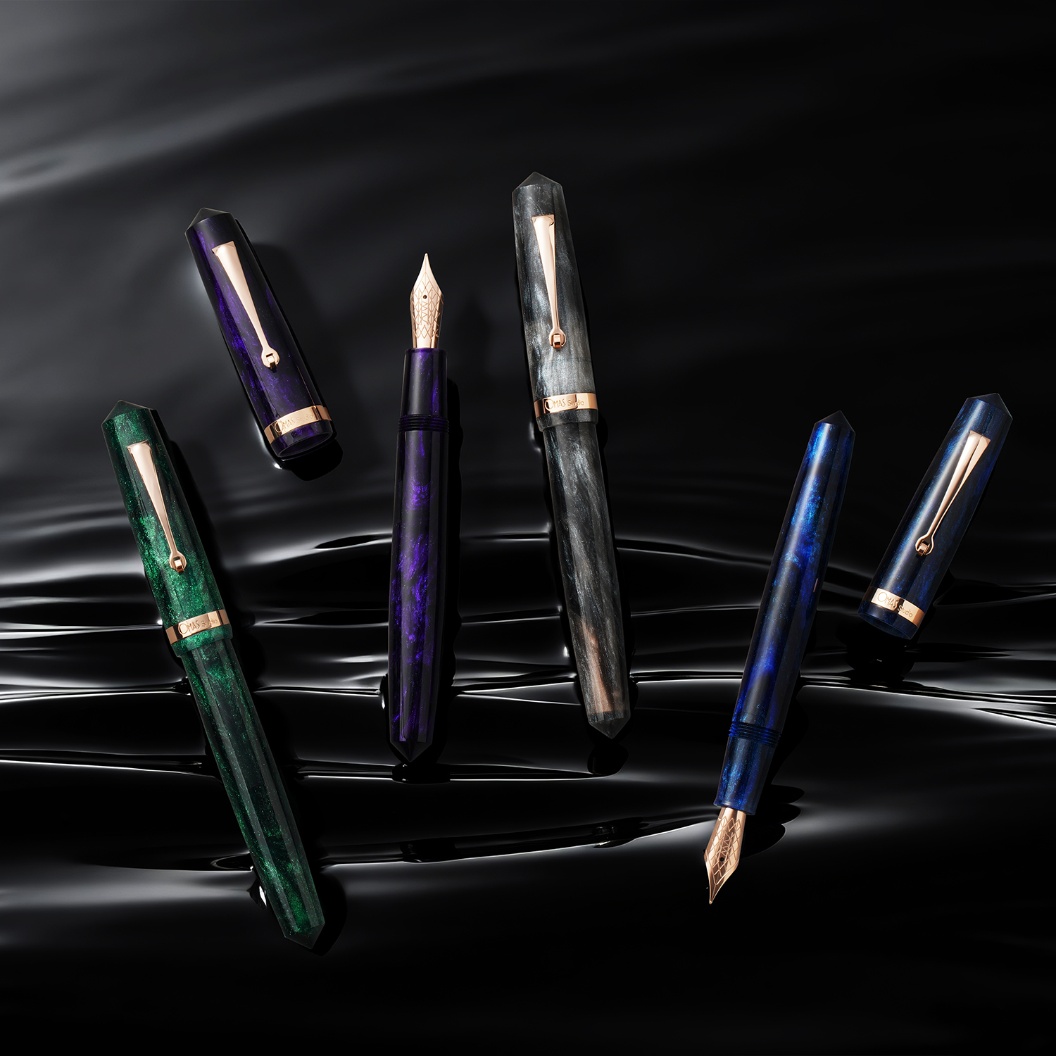 Omas Studio Smeraldo Elegante RGT Stylo plume