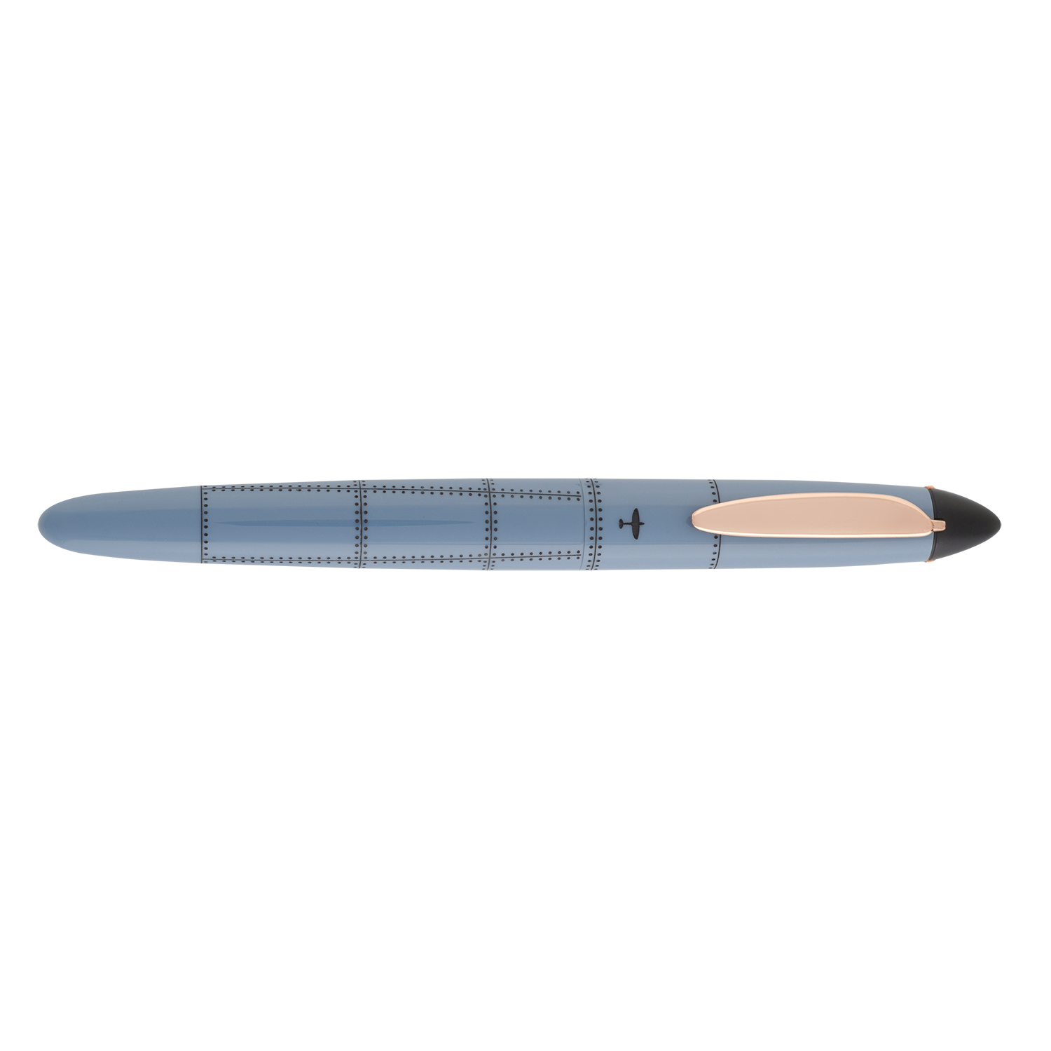 Onoto Aviator Air Force Blue with Black Engraving Stylo plume
