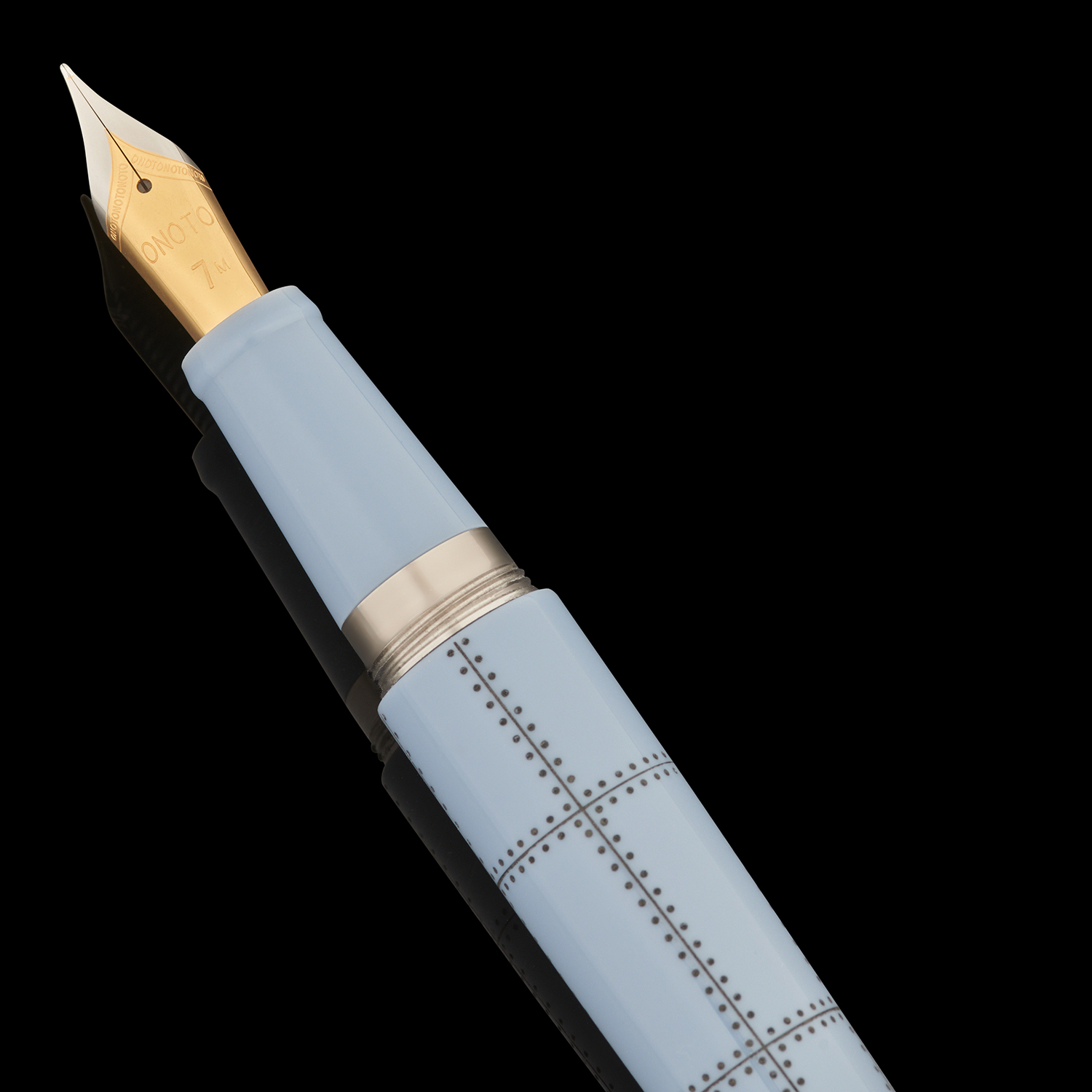 Onoto Aviator Air Force Blue with Black Engraving Stylo plume