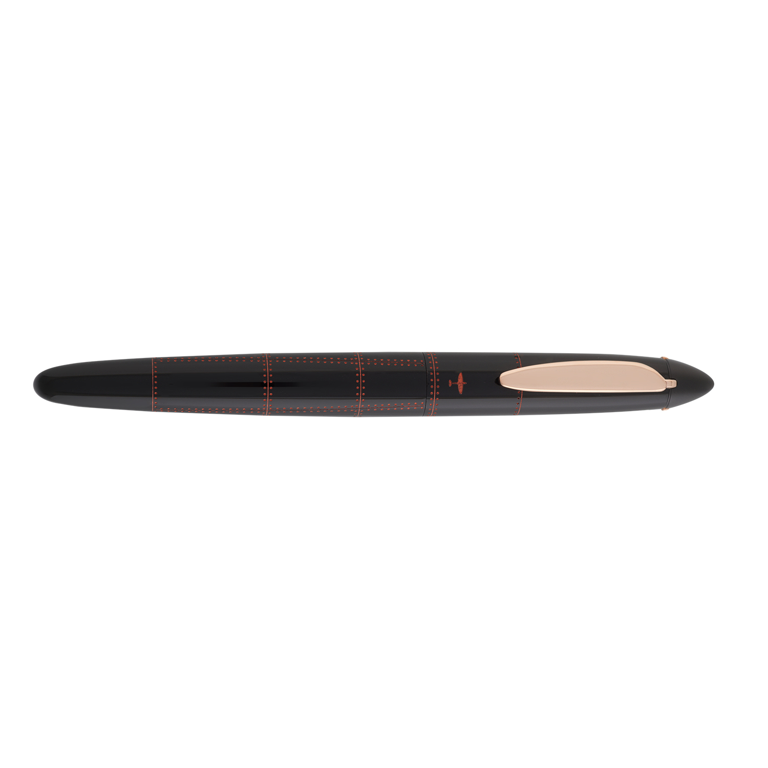 Onoto Aviator Stealth Black with Copper Red Engraving Pióro wieczne