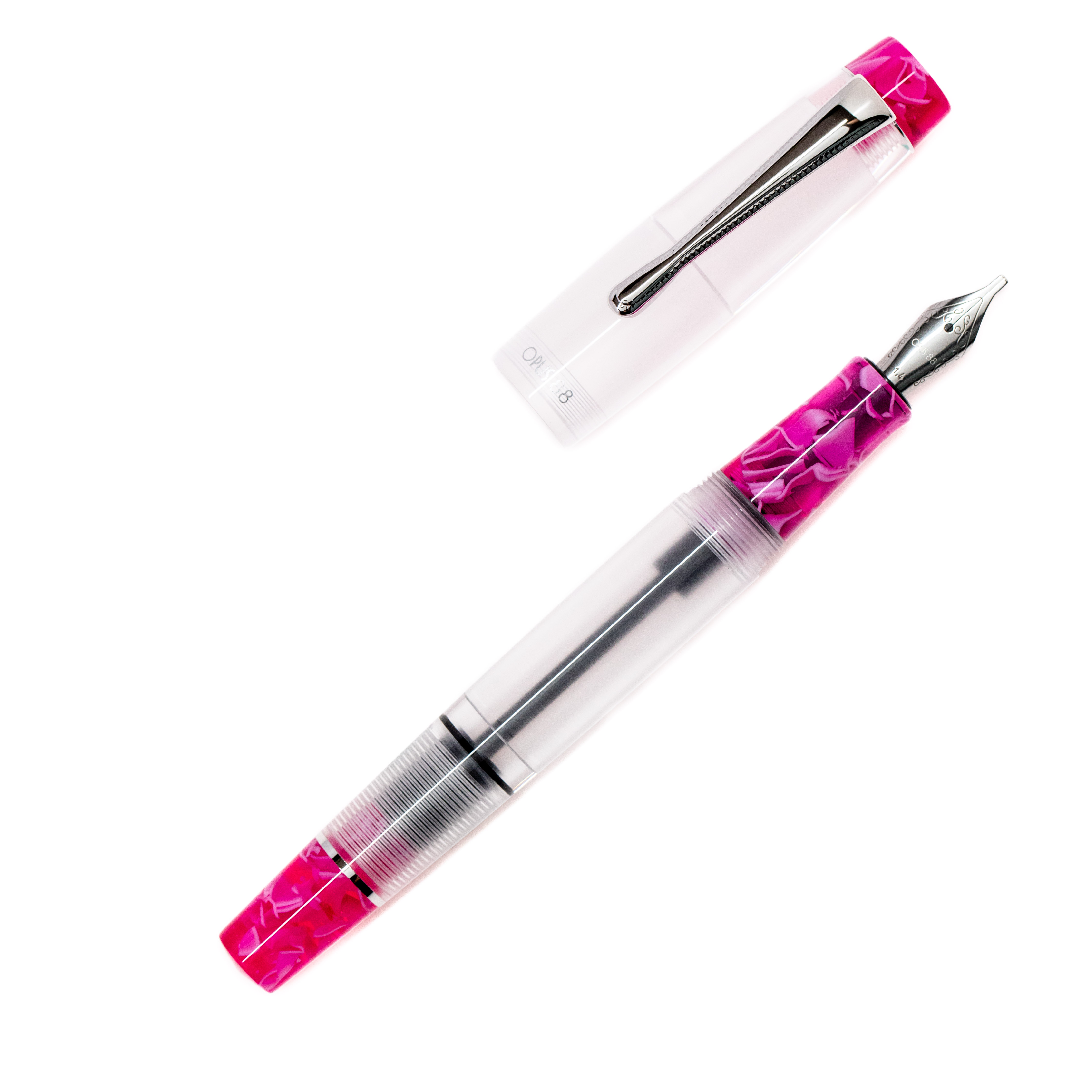 Opus 88 Koloro Demonstrator Hot Pink Fountain pen Opus 88 Koloro Demonstrator Hot Pink Fountain pen