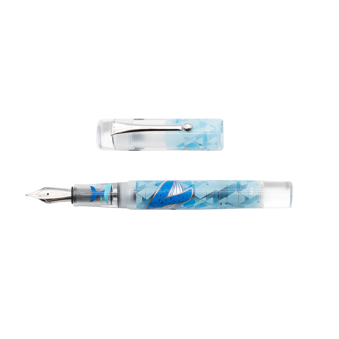 Opus 88 Demonstrator Blue Whale Fountain pen - Vulpen Opus 88 Demonstrator Blue Whale Fountain pen - Vulpen