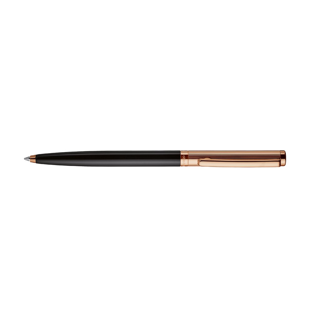 Otto Hutt Design 01 Black Lacquer Rose Gold Striped Ballpoint Otto Hutt Design 01 Black Lacquer Rose Gold Striped Ballpoint