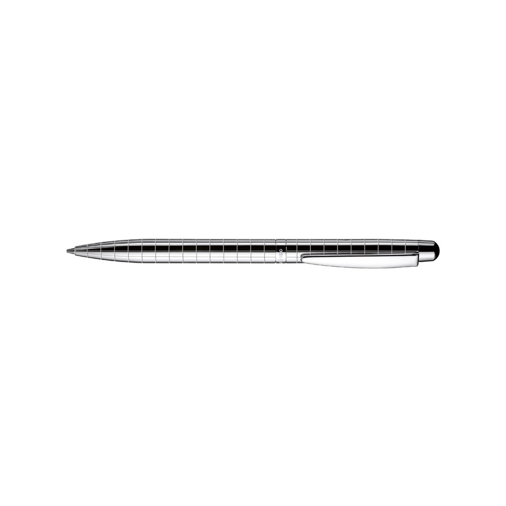 Otto Hutt Design 02 Silver Rectangular Guilloche Ballpoint Otto Hutt Design 02 Silver Rectangular Guilloche Ballpoint