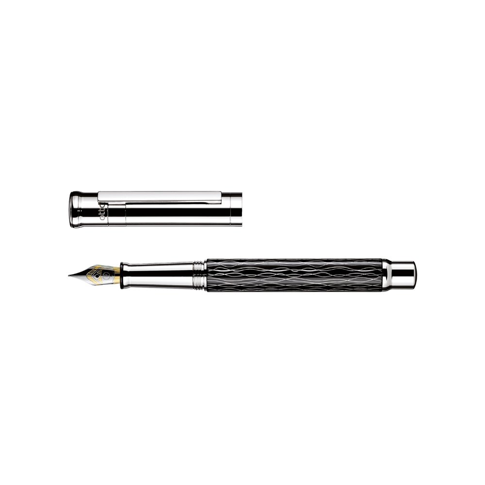 Otto Hutt Design 04 Wave Black Füllfederhalter 