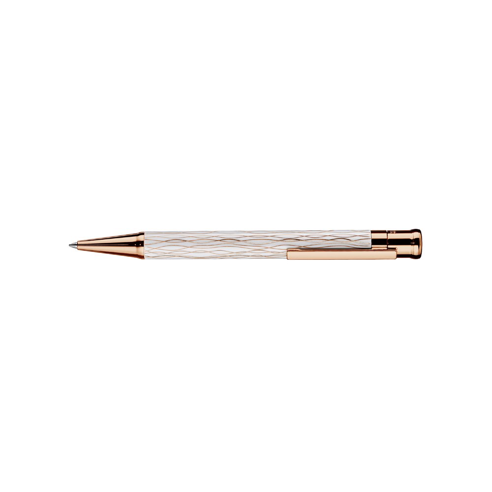 Otto Hutt Design 04 Wave White Rose Gold Esferográfica