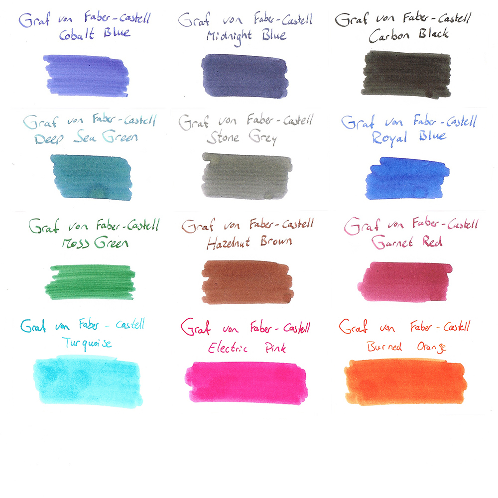 Buy Graf von Faber-Castell Ink - Ink Cartridges (10 colors) Graf von Faber-Castell Ink - Ink Cartridges (10 colors)