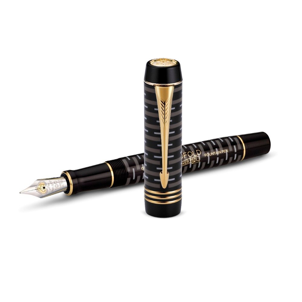 Parker Duofold Centennial 100th Anniversary Black Fountain Pen Parker Duofold Centennial 100th Anniversary Black Fountain Pen