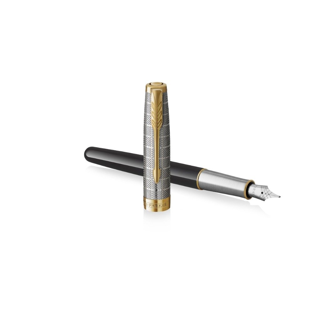 Parker Sonnet Metal & Black GT Fountain pen