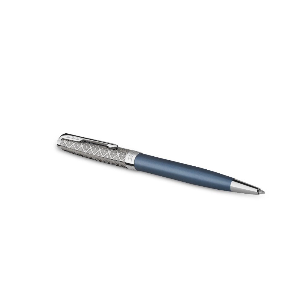 Parker Sonnet Metal & Blue Ballpoint Parker Sonnet Metal & Blue Ballpoint