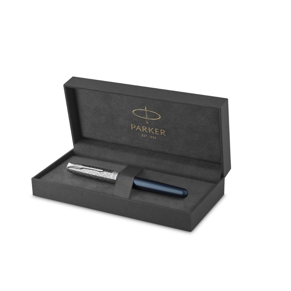 Parker Sonnet Metal & Blue Füllfederhalter