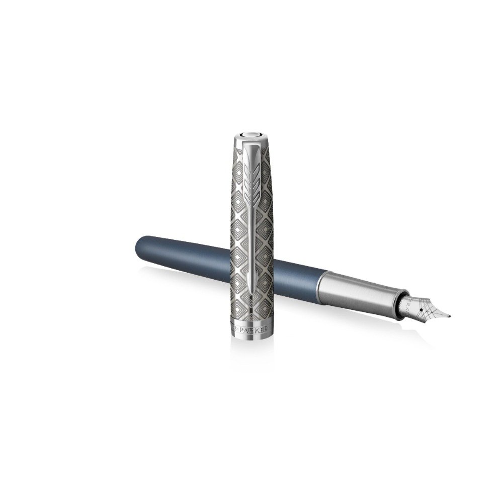 Parker Sonnet Metal & Blue Füllfederhalter