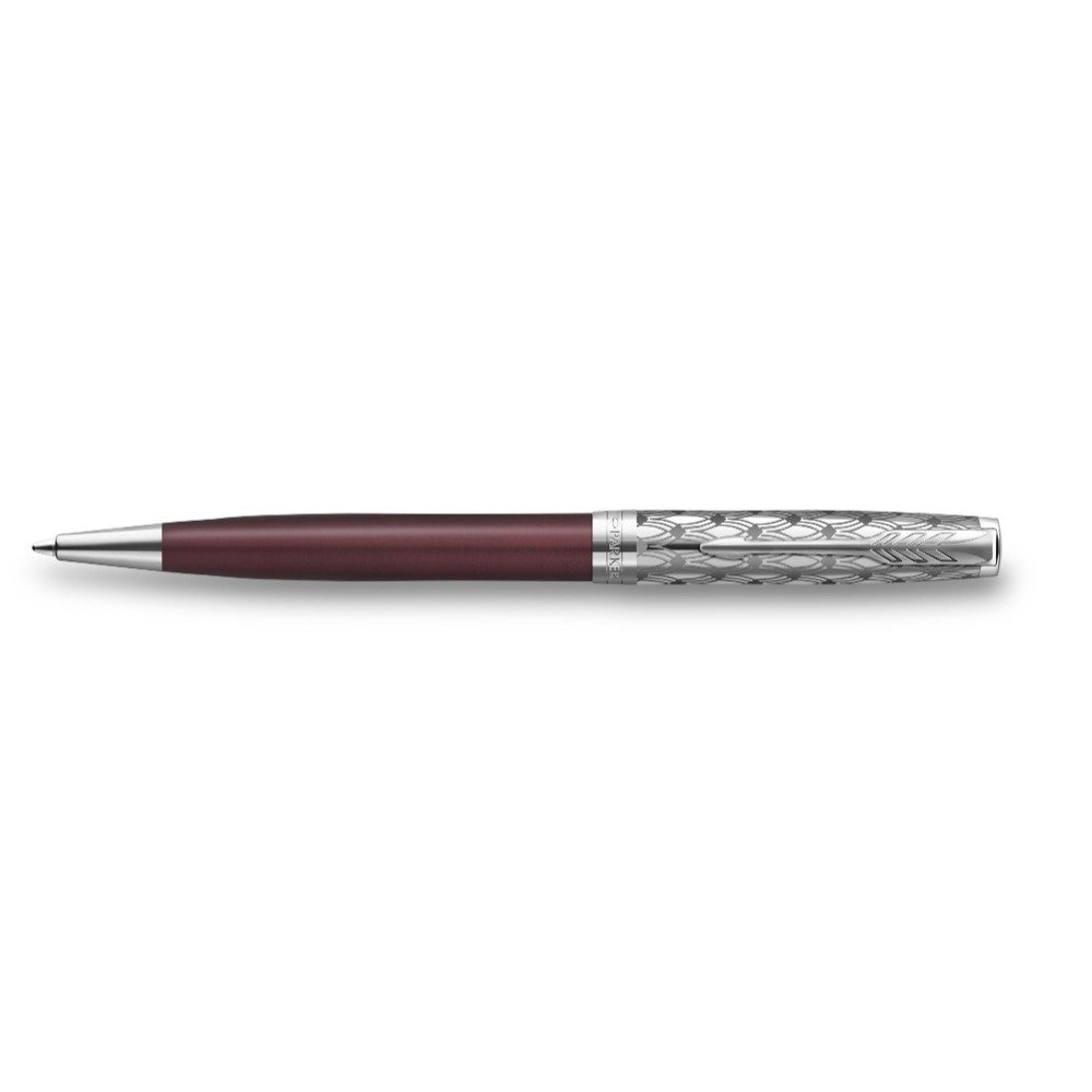 Parker Sonnet Metal & Red Ballpoint Parker Sonnet Metal & Red Ballpoint