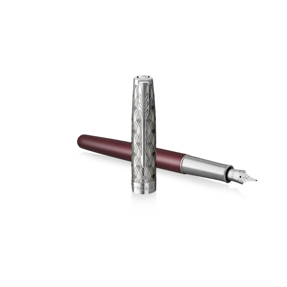 Parker Sonnet Metal & Red Fountain pen Parker Sonnet Metal & Red Fountain pen