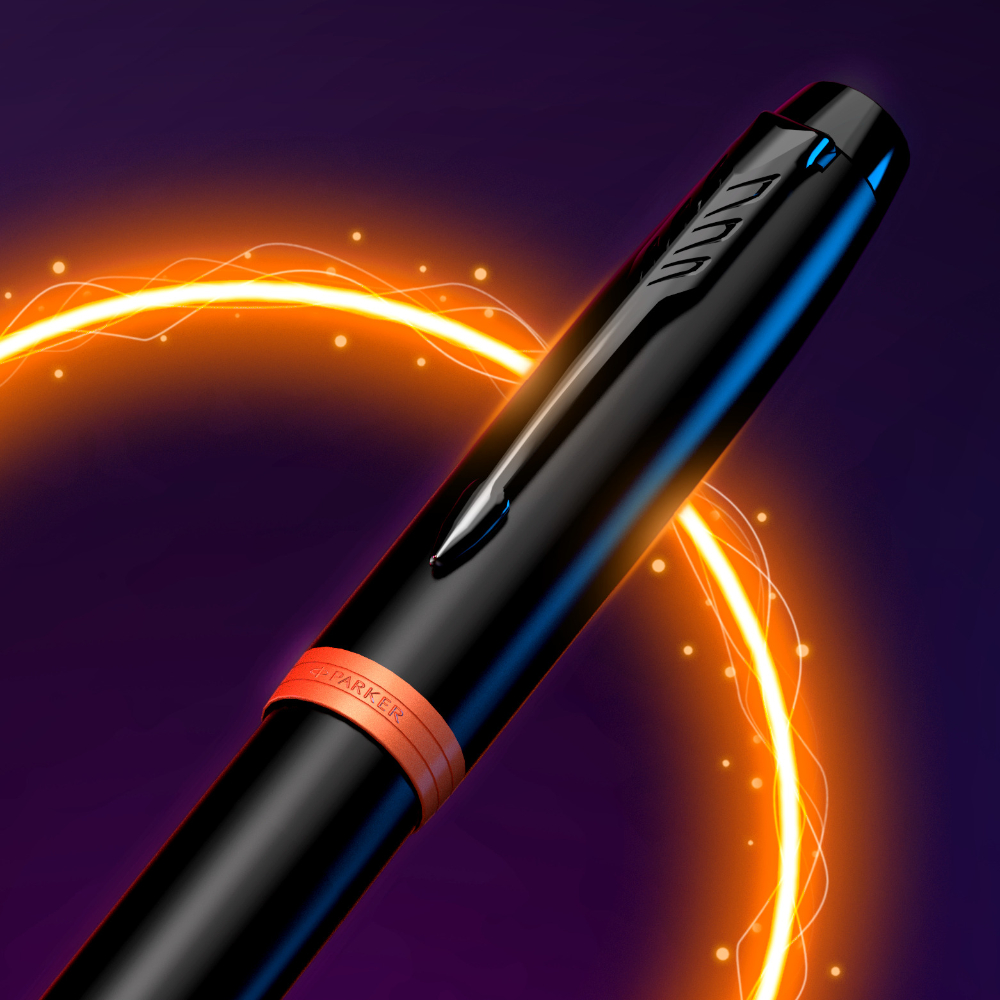 Parker IM Vibrant Rings Black with Orange Fountain pen Parker IM Vibrant Rings Black with Orange Fountain pen