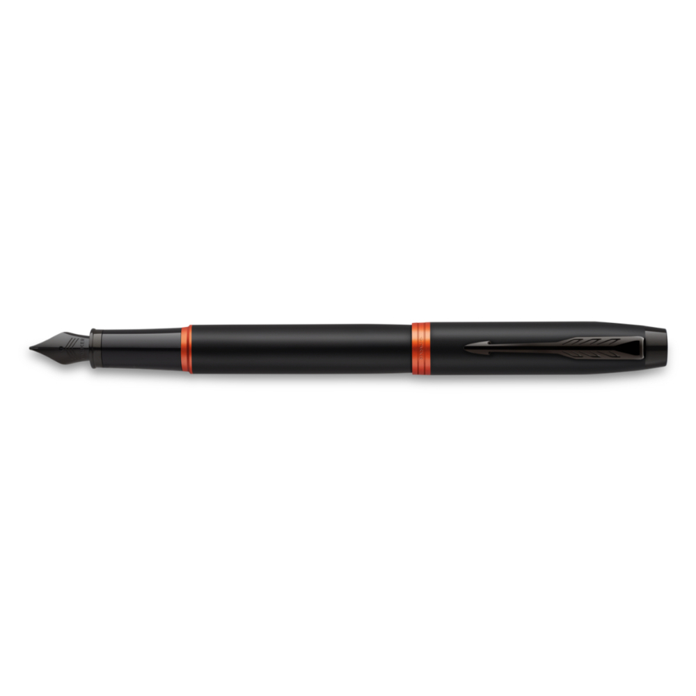 Parker IM Vibrant Rings Black with Orange Fountain pen