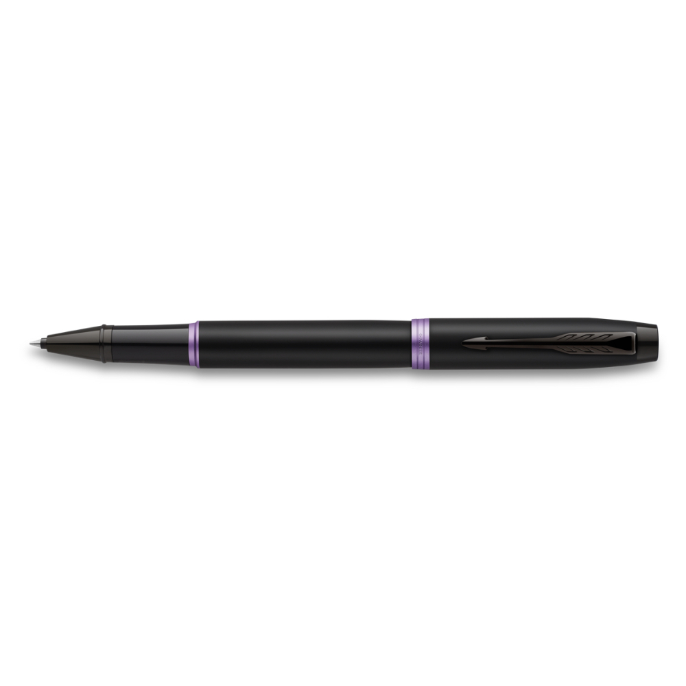 Parker IM Vibrant Rings Black with Purple Rollerball Parker IM Vibrant Rings Black with Purple Rollerball