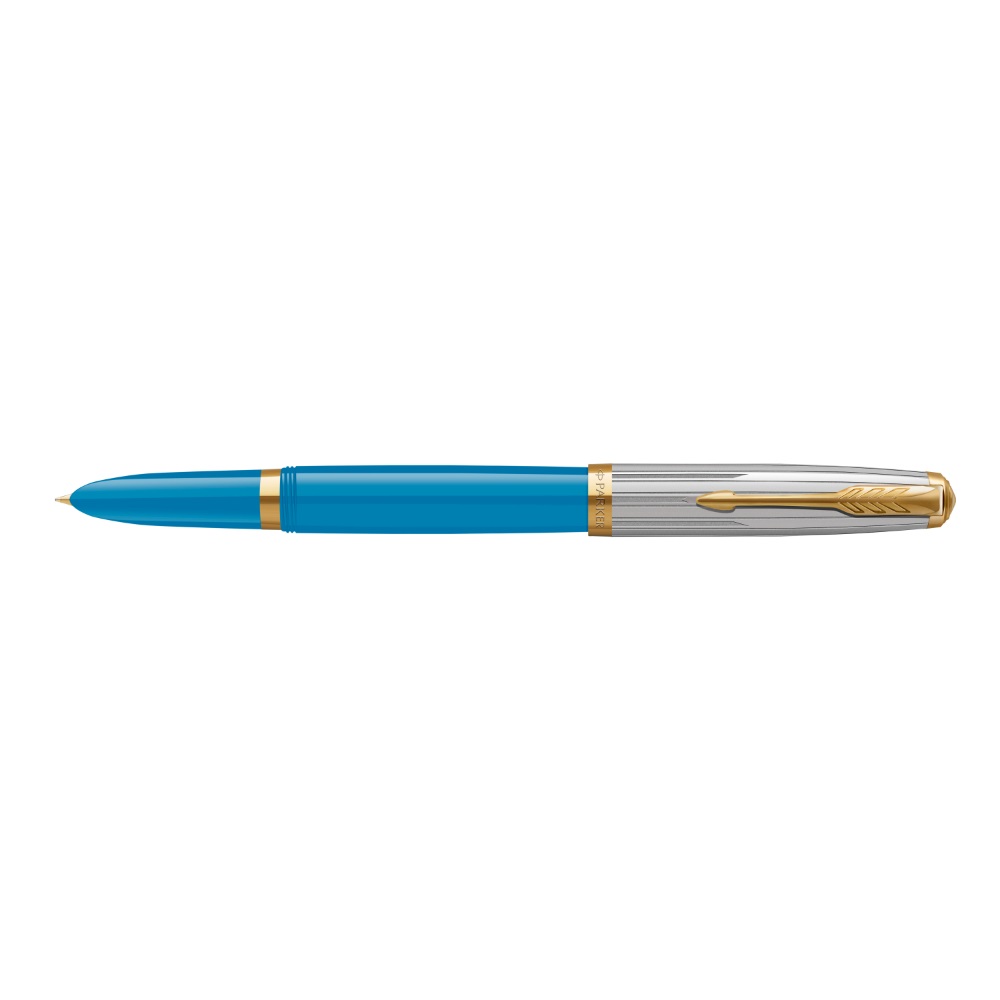 Parker 51 Premium Turquoise GT Fountain pen - Vulpen